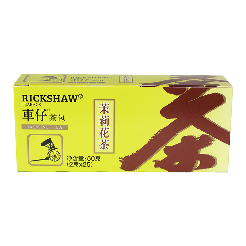 车仔茉莉花茶茶叶25包50g袋泡茶茶包办公室休闲下午茶