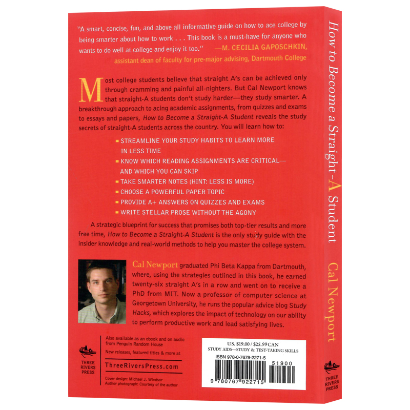 [正版]如何成为一个全优学生 尖子生英文原版 How to Become a Straight A Student 自高清大图