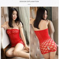 情趣包臀裙女免脱套装骚开档裆黑丝袜带透明连体火辣ol日系