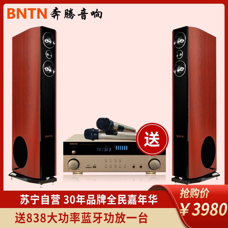 奔腾(BNTN)套装家庭影院前置主音箱 电视音响 卡拉OK 落地高保真音箱 功放音箱 加州新贵主箱2只高清大图