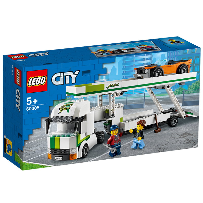 LEGO乐高城市系列汽车运输车 60305玩具拼插积木5+男孩女孩生日礼物