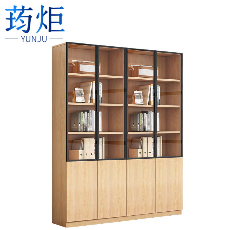荺炬 书柜 160cm四门四柜 个