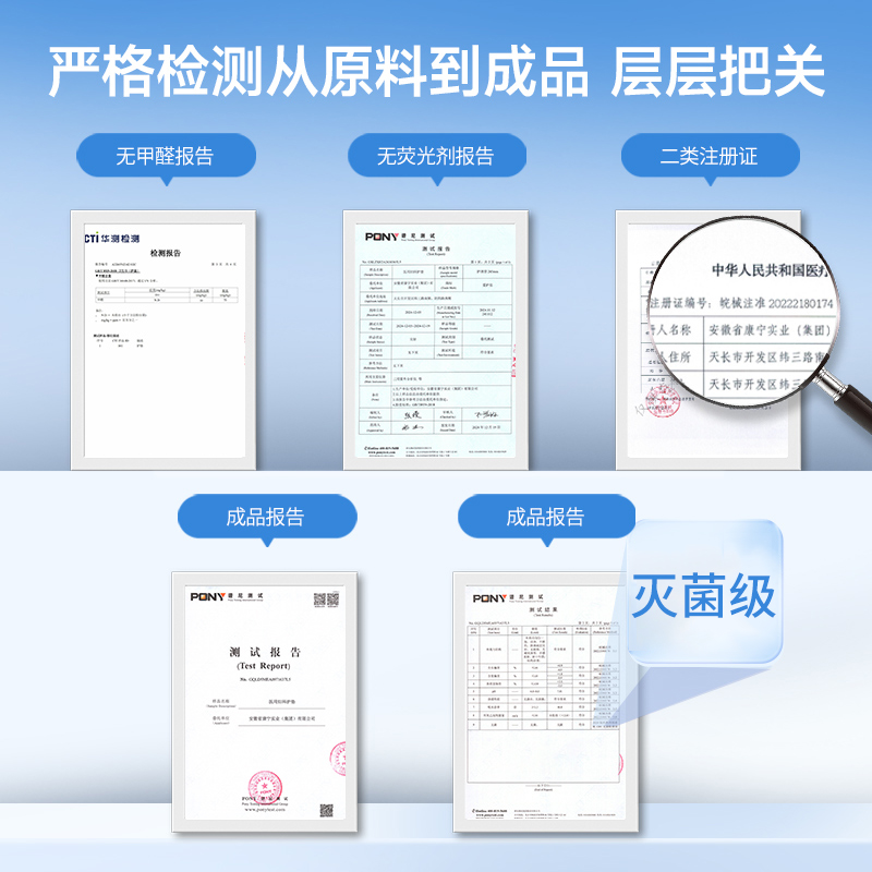 医用卫生巾械字号灭菌无菌纯棉姨妈垫巾经期护理垫[夜用体验装]420mm*4片*1盒高清大图