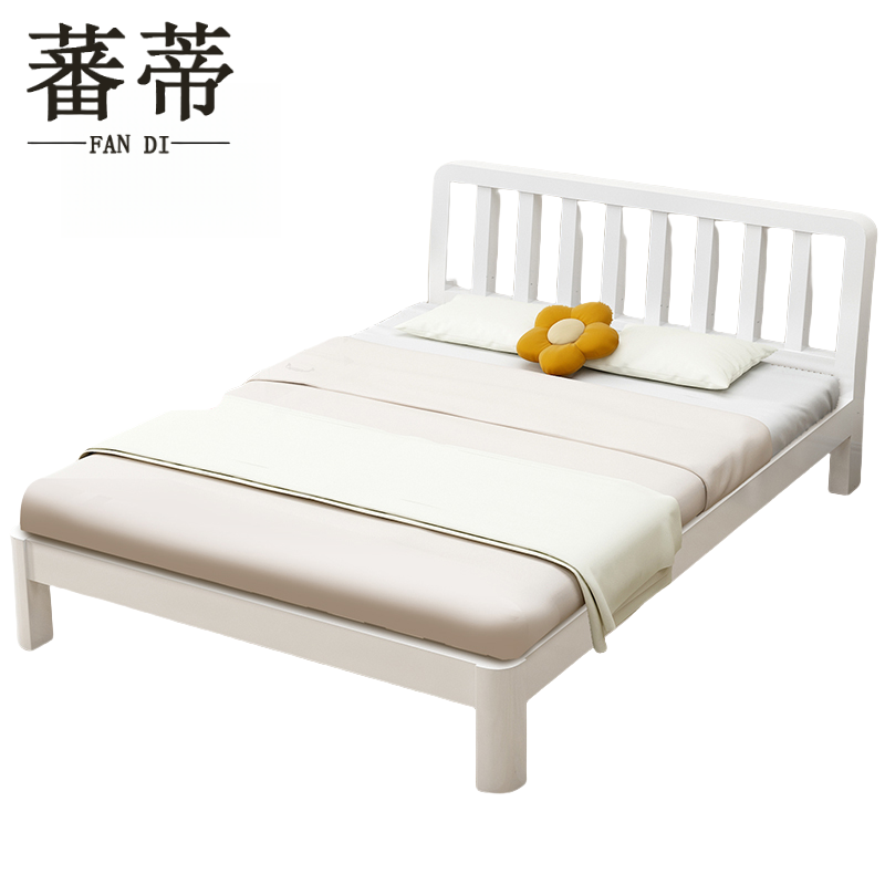 蕃蒂铁艺床+床垫套高清大图