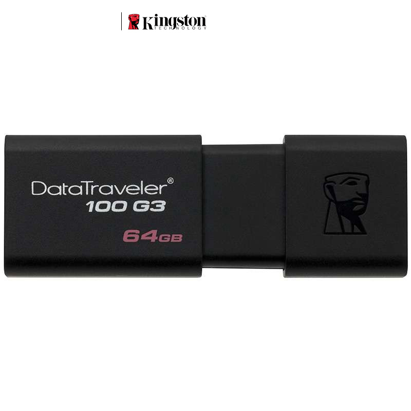金士顿 DT100G3-64GB 64g 高速USB3.0优盘闪存盘 黑色 (单位:个)
