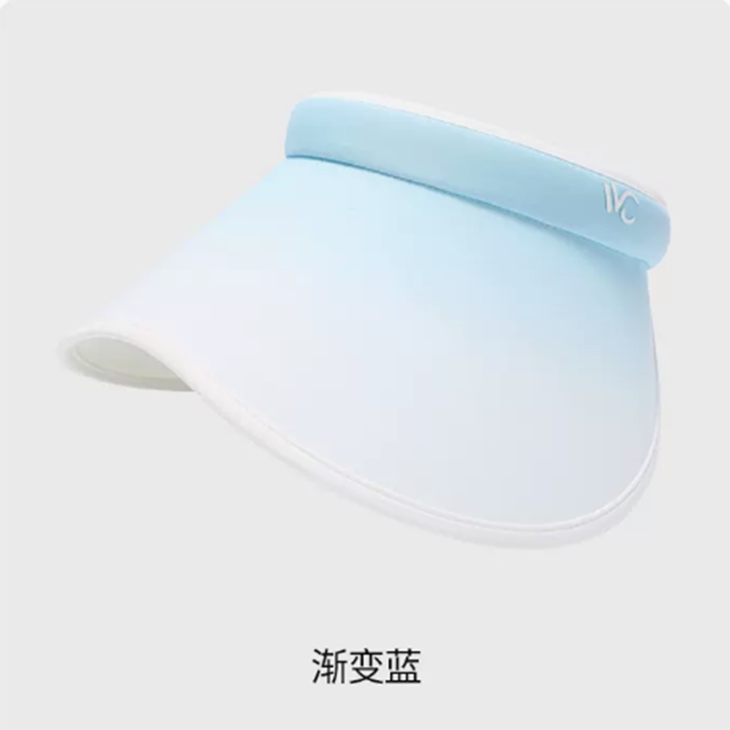 VVC防晒帽女桃芯防紫外线遮阳帽夏空顶帽子户外太阳帽 渐变紫 货期5-10天