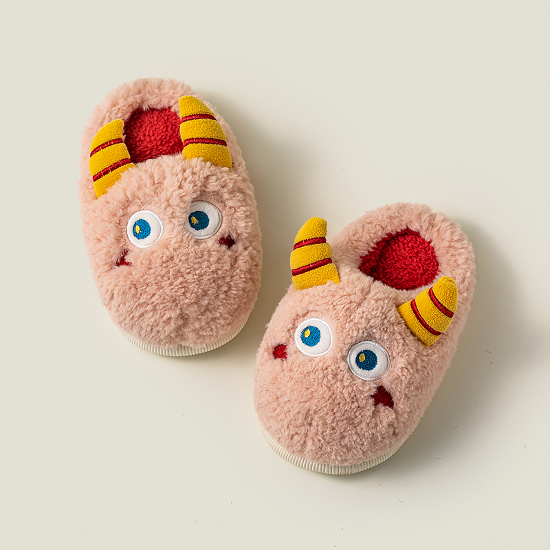 幸福玛丽cheerfulmario儿童棉拖鞋冬季男童女童居家棉鞋卡通防滑宝宝