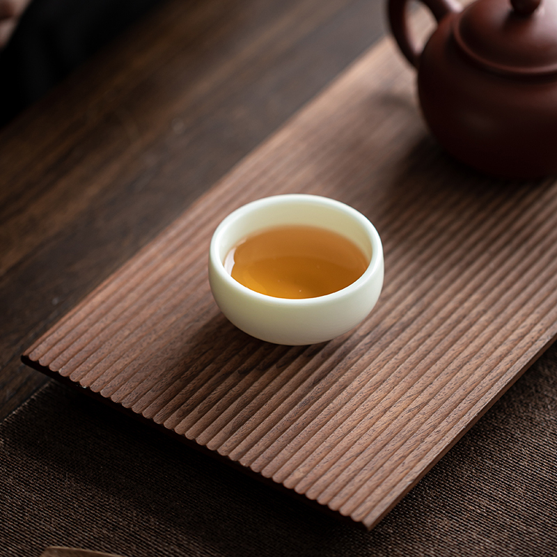 苏氏陶瓷(SUSHI CERAMICS)功夫茶杯 翡翠玉个人杯羊脂玉主人杯品茗杯6个装