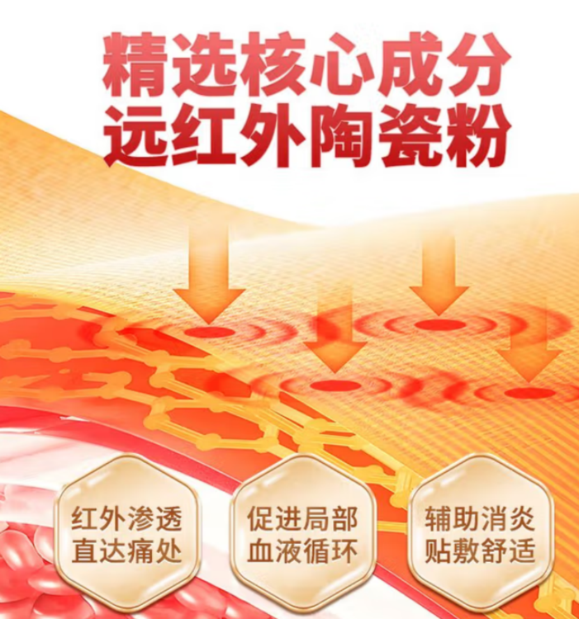 海氏海诺 远红外颈肩腰腿痛贴 200盒/箱 1箱高清大图