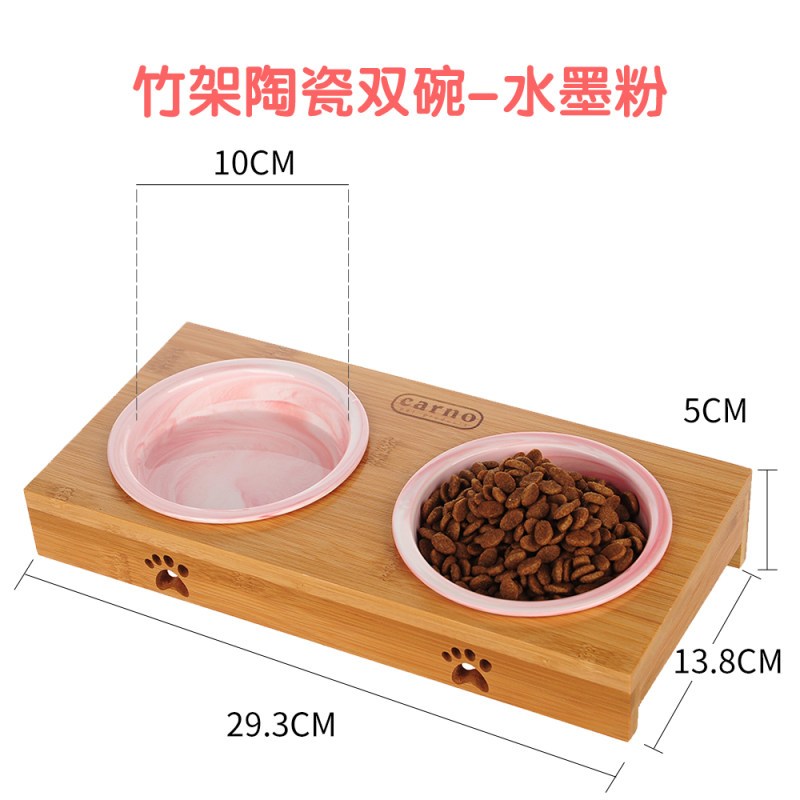 宠物喂食猫碗狗狗碗不锈钢狗盆双碗猫粮食盆食碗狗粮饭盆猫咪用品