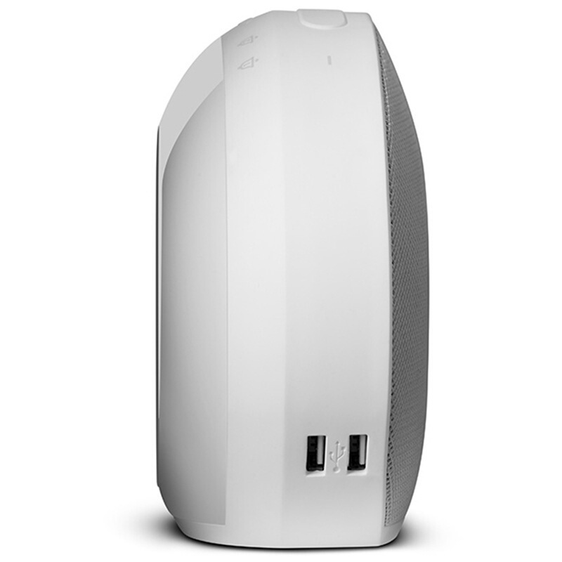 JBL HORIZON 2音乐地平线二代 桌面音箱 卧室迷你音响 蓝牙立体声多媒体音箱 带闹钟收音机充电 夜灯 灰色