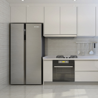 【优惠品】美的（Midea）BCD-629WKPZM(E) 629升 风冷无霜 变频节能 智能操控 对开门冰箱星际银
