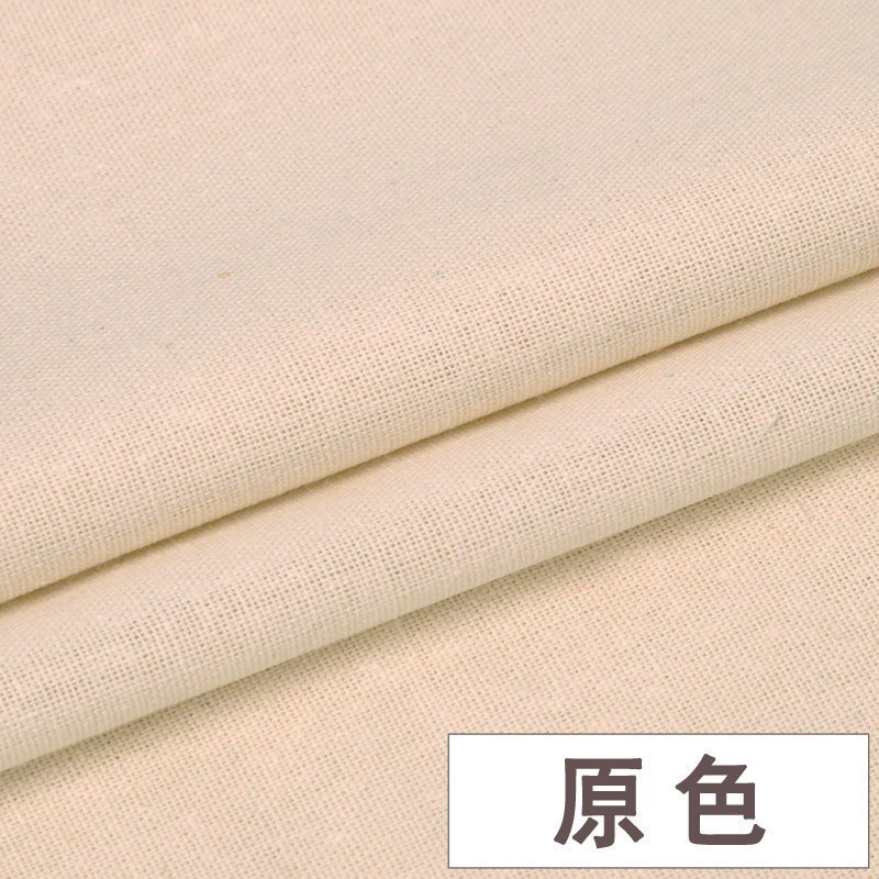 棉麻布料服装面料 衣服亚麻布薄夏季刺绣绣花diy手工布头 16号黑色/半米价高清大图