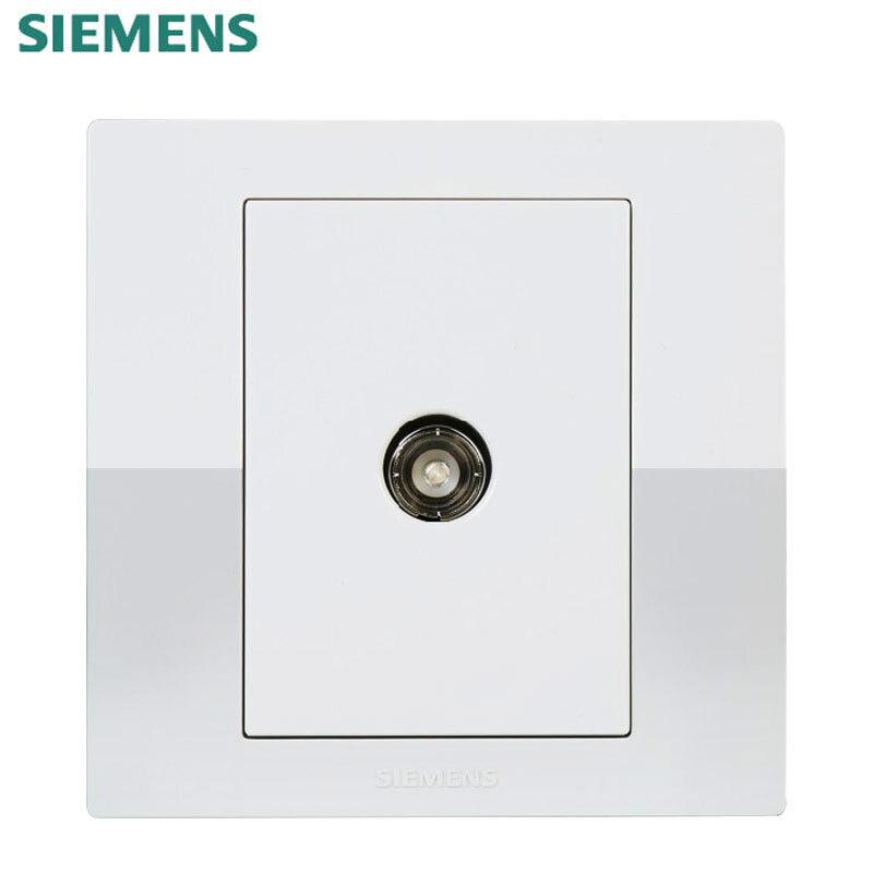 西门子(SIEMENS) 开关插座面板 弱电插座 悦动系列雅白色 普通电视
