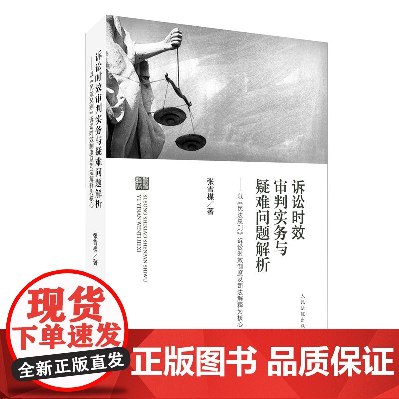 诉讼时效审判实务与疑难问题解析 张雪楳著 以民法总则诉讼时效制度及司法解释为核心 诉讼时效案例解释 人民法院出版社