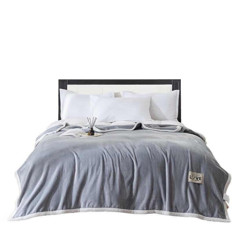 faunen芳恩FN-JDT007居家毛毯 灰色 1m*1.5m