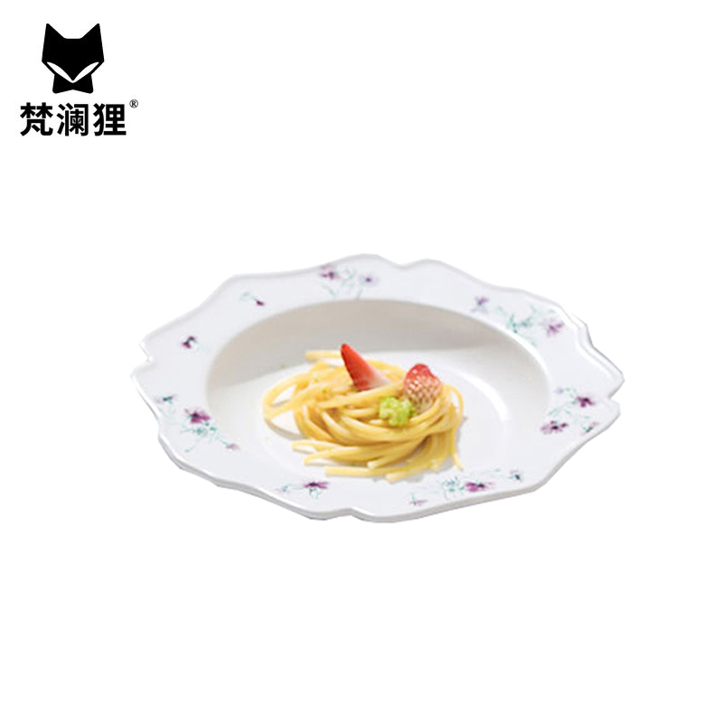 梵澜狸碎花陶瓷餐盘TA81 个高清大图