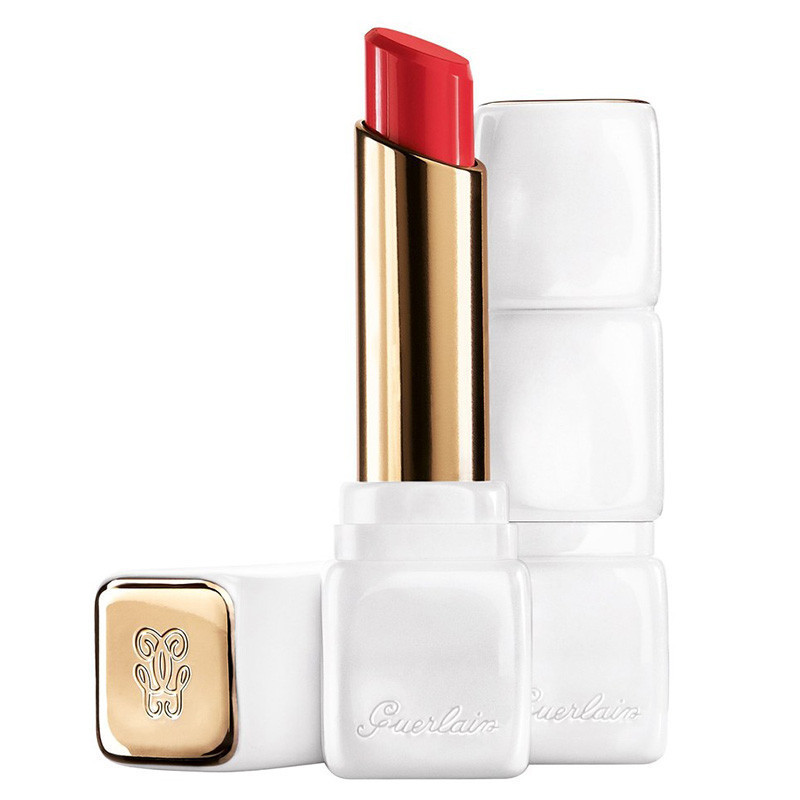 Guerlain 娇兰 Kiss法式之吻亲亲口红唇膏白管系列 #346 Peach Party 元气滋润暖橘2.8g