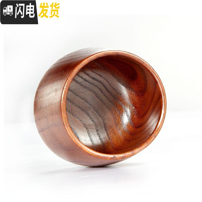 三维工匠 实木量勺 刻度米杯 量米杯 米桶储米桶配套 120g计量杯收纳桶高清大图