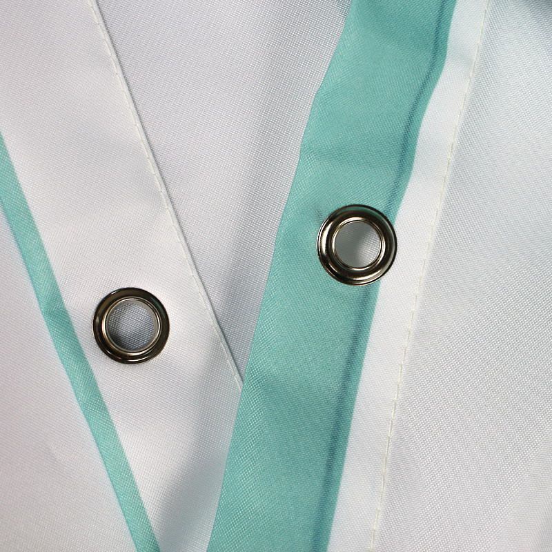 美帮汇欧式地中海水布浴帘洗澡淋浴加厚霉卫生间隔断挂帘浴室帘图片