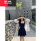 YIBUSHENG纯欲性感a字连衣裙女季吊带裙弹力收腰显瘦小个子短裙