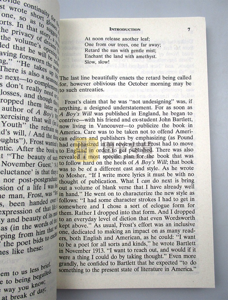 [正版]罗伯特弗罗斯特诗歌集 英文原版 Poems by Robert Frost 少年的意志和波士顿以北A Boy’高清大图