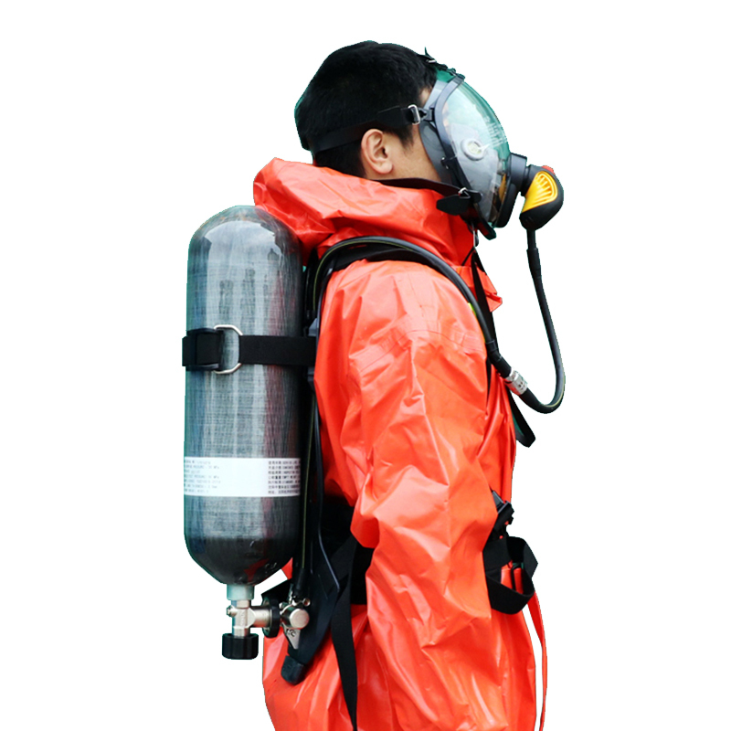 恒泰正压式空气呼吸器自吸式便携式消防3c碳纤维自救面罩rhzkf68l30