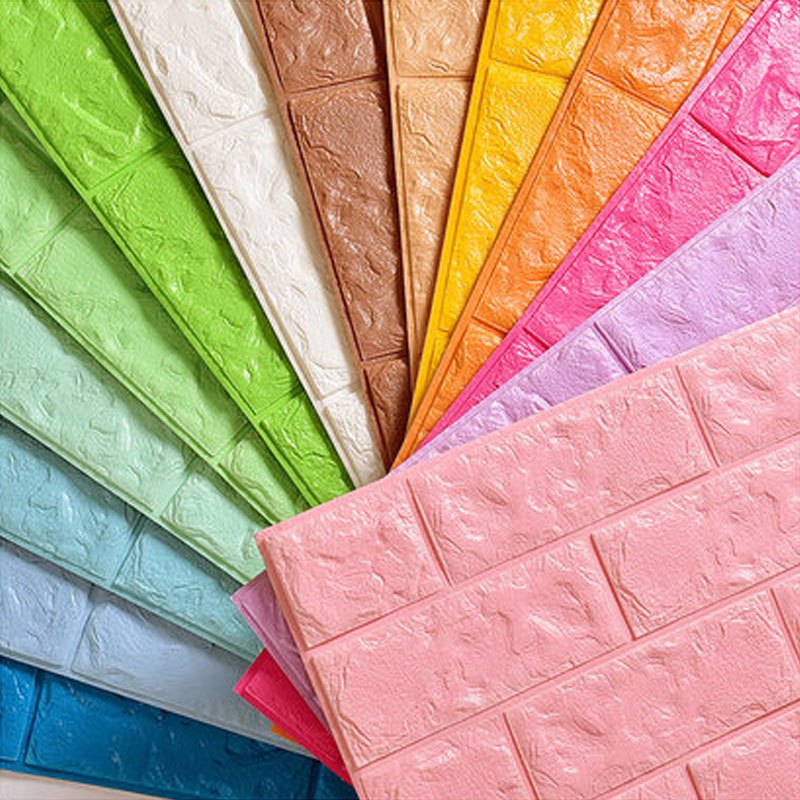 自粘墙纸3d立体墙贴软包背景墙砖纹壁纸客厅卧室宿幼儿园