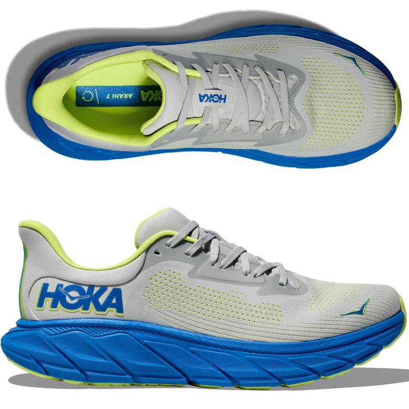 Hoka One One男运动鞋缓震休闲鞋Arahi 7支撑户外鞋日常通勤马拉松 Stardust/Electric_Cobalt 43