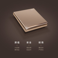 罗格朗(Legrand)开关插座官方旗舰店86型大面板五孔墙壁多孔USB逸景玫瑰金家用暗装5孔电源插座