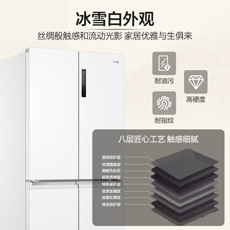 海尔(Haier)659升十字门冰箱EPP超净系统一级双变频大冷冻力节能超大容量 BCD-659WGHTDE5WVU1高清大图