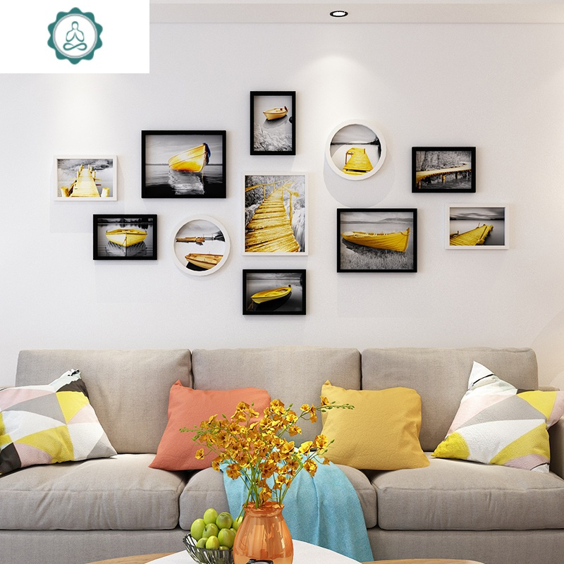 照片墙装饰免打孔相框挂墙组合创意个性卧室餐厅背景墙相册相片墙 封