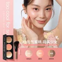 toocoolforschool三合一彩妆盘高光阴影腮红修饰阴影