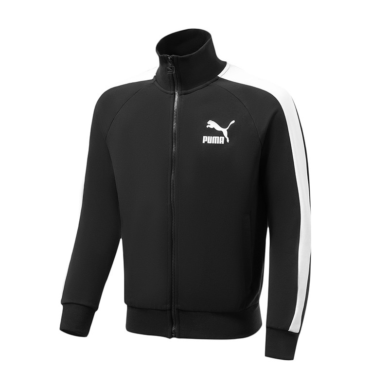 彪马(puma)外套男装23夏季新款舒适侧边条纹运动服透气立领夹克舒适