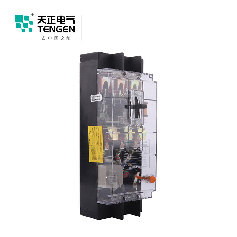 天正电气DZ15LE-100 5KA热磁式100A 3P 手动 固定式 380V 01020010273 塑壳漏电断路器