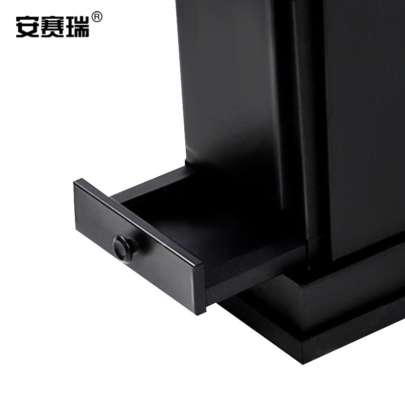 安赛瑞 存储架 雨伞桶收纳架 12孔 雨伞收纳 大堂放伞架 黑色 701005高清大图