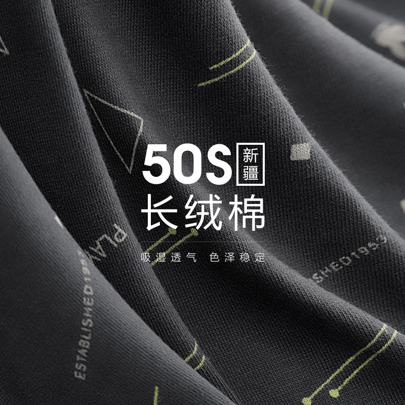 花花公子男士内裤纯棉男生四角裤透气宽松内裤男款四角裤衩春夏四高清大图