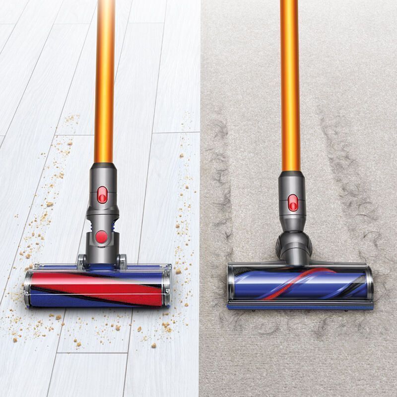 [顶配6吸头]戴森(DYSON) V8 Absolute 吸尘器 手持式家用 6吸头除尘除螨仪 金属黄