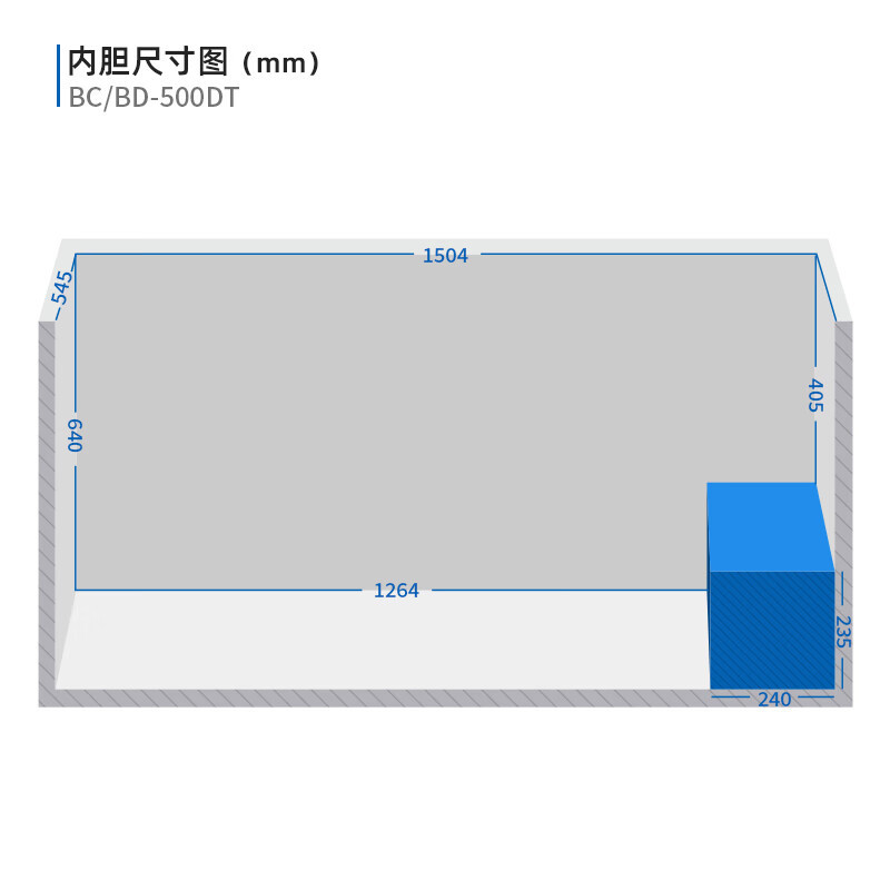 美菱冰柜500升大容量单温卧式冷藏冷冻家用商用冷柜顶开门节能低噪保鲜速冻大冷冻力补贴冰箱电冰柜 BC/BD-500DT高清大图