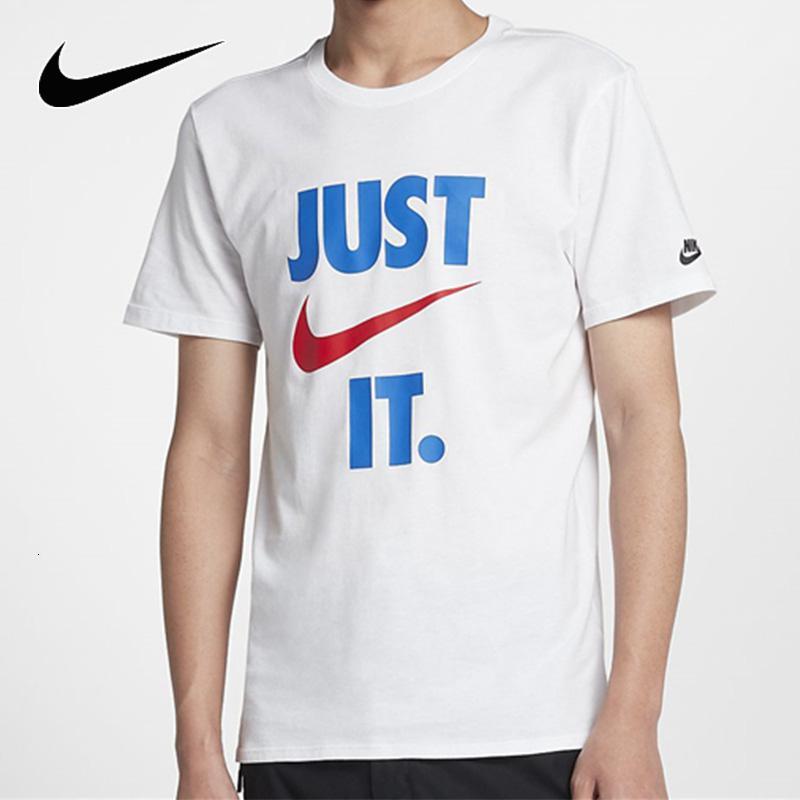 nike耐克短袖男2020夏季新款justdoit圆领满分白t恤aq5195100