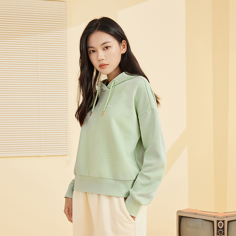 361运动卫衣女春秋季新款连帽套头卫衣女士休闲上衣潮