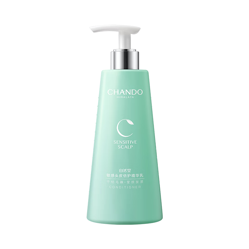 自然堂(CHANDO) 头皮护理丰盈强韧蓬顺精华乳 护发素 550mL高清大图