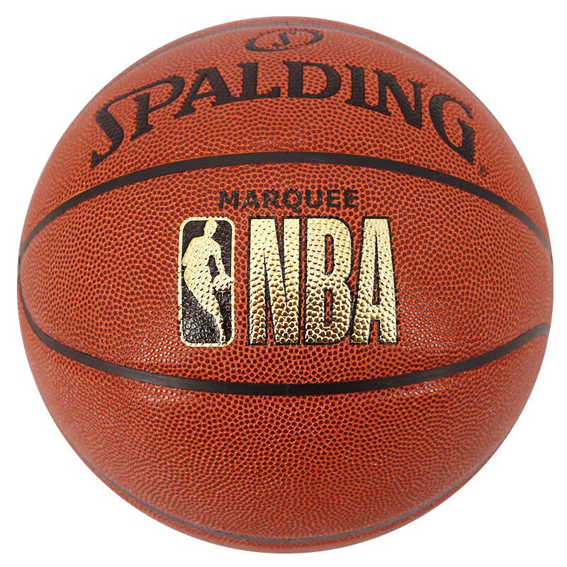 斯伯丁SPALDING篮球通用篮球76-315 PU材质NBA烫金比赛篮球7号标准蓝球