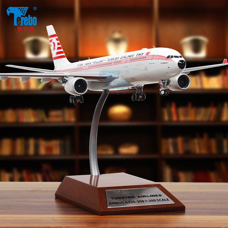 inflight1200土耳其航空a330200民航客机合金飞机模型礼品成品视频