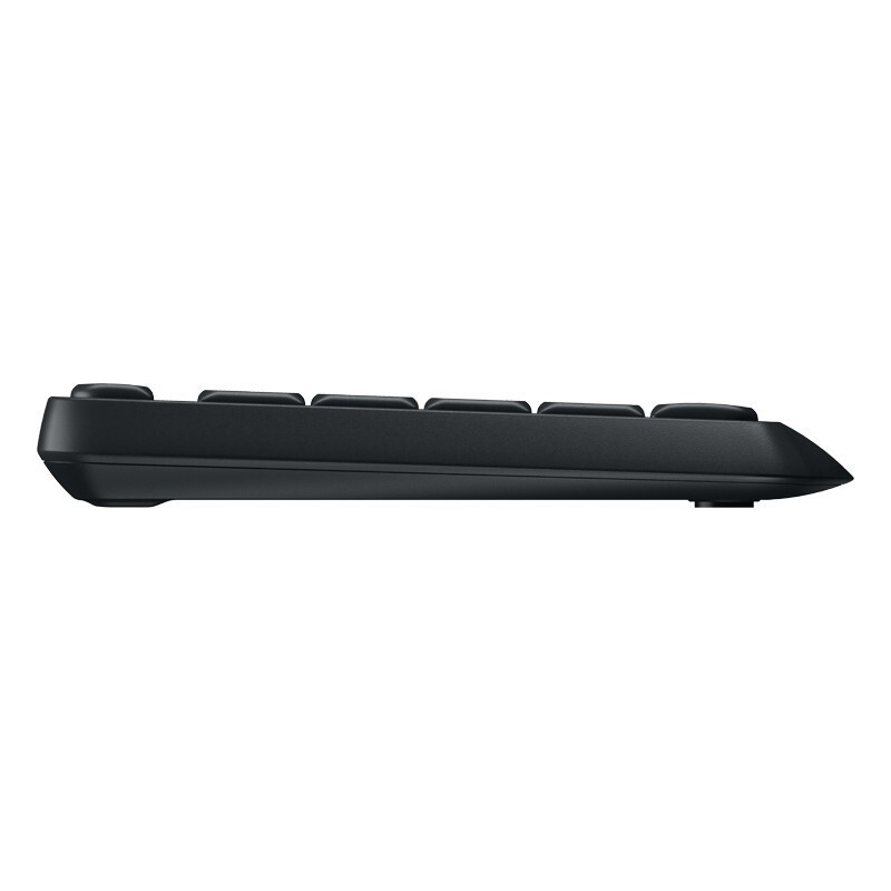 罗技(Logitech)MK315无线键鼠套装 家用商务办公键鼠套装 全尺寸 人体工学防泼溅键盘 黑色
