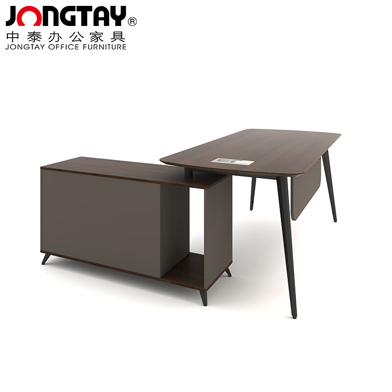 中泰(jongtay)现代办公桌老板经理主管桌1.6米班桌板式办公家具 J-JFBG160高清大图