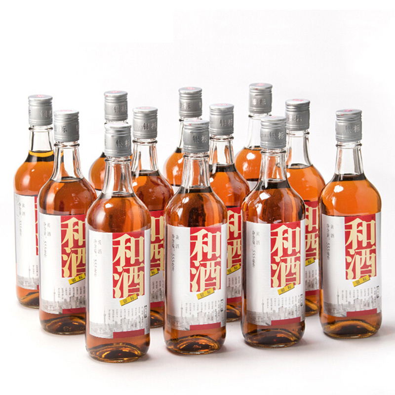 和酒 银标 黄酒 13度 555ml*12瓶 整箱装