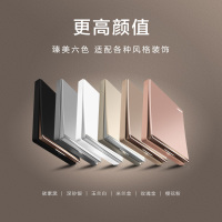 罗格朗(Legrand)开关插座官方旗舰店86型大面板五孔墙壁多孔USB逸景玫瑰金家用暗装5孔电源插座