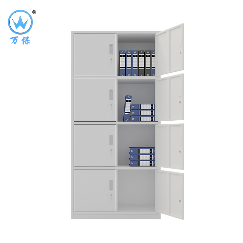 <万保>钢制文件柜 办公家具 八门柜 铁皮资料柜 办公柜 档案柜