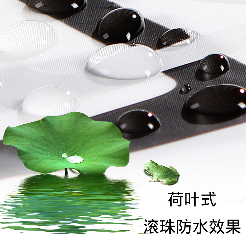浴室可伸缩浴帘杆套装加厚防水浴帘卫生间保暖浴帘布送杆环 三维工匠 浴帘宽200*高200送环+2.0杆浴杆高清大图